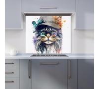 Maine Coon Cat Splashart Kitchen Splashback Warren Reed - Designer Multi 900mm x 650mm