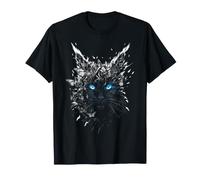 Maine Coon Cat with Butterfly Art T-Shirt