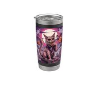 Maine Coon Cat Zombie Undead Vampire Spooky Scary Horror Stainless Steel Insulated Tumbler