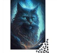Maine Coon Cat654 1000 Pieces Jigsaw Puzzles for Adults Creative Rectangular Jigsaw Wooden Puzzles Game Brain Teasers Toy 1000pcs (75x50cm)