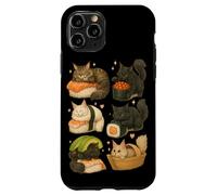 Maine Coon Cats as Sushi in Kawaii Japanese Food Art Graphic Case for iPhone 11 Pro