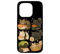 Maine Coon Cats as Sushi in Kawaii Japanese Food Art Graphic Case for iPhone 15 Pro