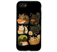 Maine Coon Cats as Sushi in Kawaii Japanese Food Art Graphic Case for iPhone SE (2020) / 7 / 8