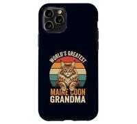 Maine Coon Grandma World's Greatest Retro Cat Lover Case for iPhone 11 Pro