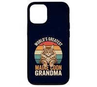 Maine Coon Grandma World's Greatest Retro Cat Lover Case for iPhone 12/12 Pro