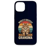 Maine Coon Grandma World's Greatest Retro Cat Lover Case for iPhone 13