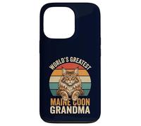 Maine Coon Grandma World's Greatest Retro Cat Lover Case for iPhone 13 Pro