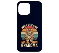 Maine Coon Grandma World's Greatest Retro Cat Lover Case for iPhone 13 Pro Max