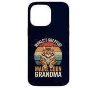 Maine Coon Grandma World's Greatest Retro Cat Lover Case for iPhone 14 Pro Max