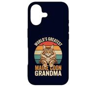 Maine Coon Grandma World's Greatest Retro Cat Lover Case for iPhone 17