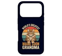 Maine Coon Grandma World's Greatest Retro Cat Lover Case for iPhone 17 Pro