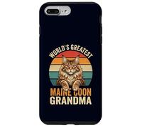 Maine Coon Grandma World's Greatest Retro Cat Lover Case for iPhone 7 Plus/8 Plus
