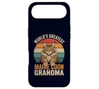 Maine Coon Grandma World's Greatest Retro Cat Lover Case for iPhone Air