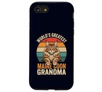Maine Coon Grandma World's Greatest Retro Cat Lover Case for iPhone SE (2020) / 7/8