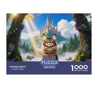 Maine Coon Jigsaw Puzzles for Adults 1000 Beautiful Decoration Puzzle Cute Pet Cat Colourful,Fun,Challenging And Brainteasing Adults Jigsaw Puzzle Fun Present & Activity for Home70x50cm/1000pcs