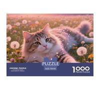 Maine Coon Jigsaw Puzzles Puzzle for Adults Kids. 1000 Pieces Impossible Challenge Toy Educational Game Home Decoration for Educational Games Gifts 70x50cm/1000pcs