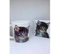 Maine Coon Kitten Mug and coaster set