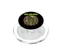 Maine Coon Medusa Zombie Undead Spooky Scary Haunted Horror PopSockets PopGrip for MagSafe