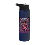 Maine Coon Medusa Zombie Undead Spooky Scary Haunted Horror Stainless Steel Insulated Water Bottle