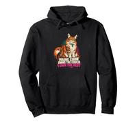 Maine Coon Owns The Couch I Own The Debt Cat Mom Cat Dad Pullover Hoodie