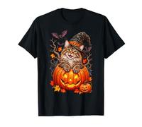 Maine Coon Pumpkin Halloween Thanksgiving Men Women T-Shirt