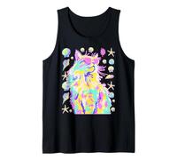 Maine Coon with Hearts Sunglasses Seashells Summer Cat Tank Top