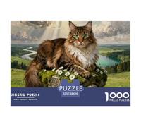 Maine Coon1000 Piece Puzzle Educational Game Cats A Challenging Puzzle for Adults Children 38x26cm/1000pcs