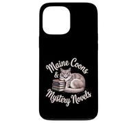 Maine Coons and Mystery Novels Funny Maine Coon Cat Lover Case for iPhone 13 Pro Max