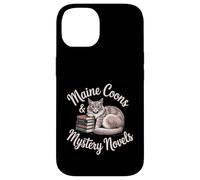 Maine Coons and Mystery Novels Funny Maine Coon Cat Lover Case for iPhone 14