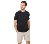 Maine Cotton Crew Neck T-Shirt, L, Black