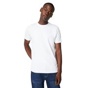 Maine Cotton Crew Neck T-Shirt, L, White