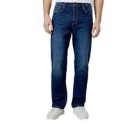 Maine Dark Wash Premium Stretch Straight Fit Jeans, 40R, Dark Blue