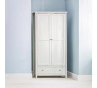 Maine Double Wardrobe - 2 Door - 1 Drawer - Grey