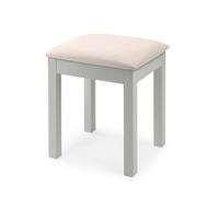 Maine - Dressing Table Stool - Grey - Wooden - Happy Beds