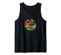 Maine Girl Moose Illustration Mainer Tank Top