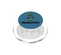 Maine Girl Watercolor Blueberry Cluster Fruit Illustration PopSockets PopGrip for MagSafe