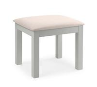 Maine Grey Padded Dressing Stool