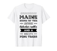 Maine Home of the Lighthouse Lobster Rolls and a Whole Lotta Value Graphic T-Shirt
