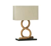Maine Jute Rope Table Lamp Fabric Shade Living Room Bedroom Stylish Lighting