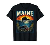 Maine Lobster Boat Coastal Heritage T-Shirt