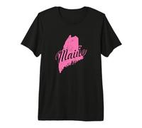Maine Map Outline USA America Premium T-Shirt