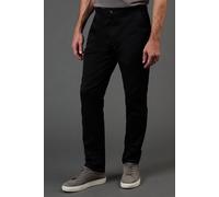 Maine Men's Black Premium Slim Fit Chino Trousers | Size: 42S Maine Black 42S