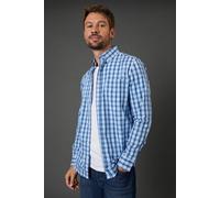 Maine Men's Blue Check Long Sleeve Shirt | Size: Small Maine Blue S