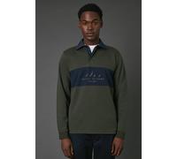 Maine Men's Dark Khaki Sailing Academy Rugby Top | Size: XL Maine Khaki XL