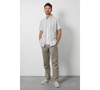Maine Men's Khaki Cotton Linen Blend Chino Trousers | Size: 38R Maine Khaki 38R
