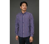 Maine Men's Navy Classic Check Long Sleeve Shirt | Size: Large Maine Navy L