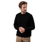 Maine Mens Premium Cotton Crew Neck Jumper (S) (Black)