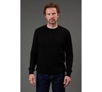 Maine Premium Pure Cotton Cable Crew Neck Jumper, XXL, Black