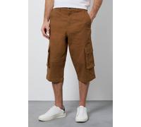 Maine Men's Tobacco 3/4 Cotton Cargo Short | Size: 38 Maine Tobacco 38