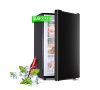 Maine Mini Upright Freezer, 3.6 Cubic Feet, Compact Single Door Freezer with Reversible Stainless Steel Door, 3 Speed Temperature Setting, Small Freezer for the